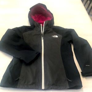 Girls Northface rain jacket